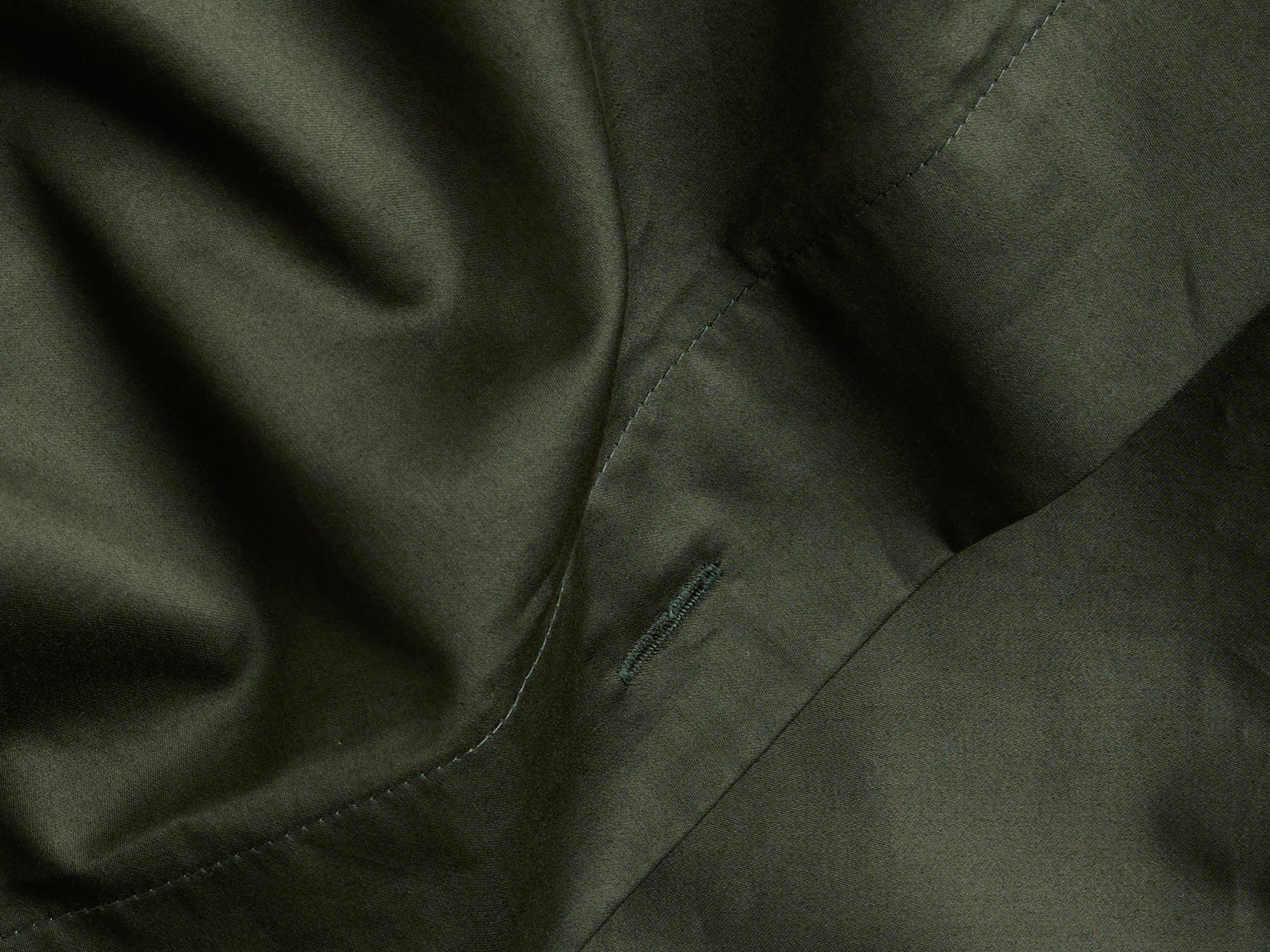 Olive Green Long-Staple Cotton Sateen Bedsheet