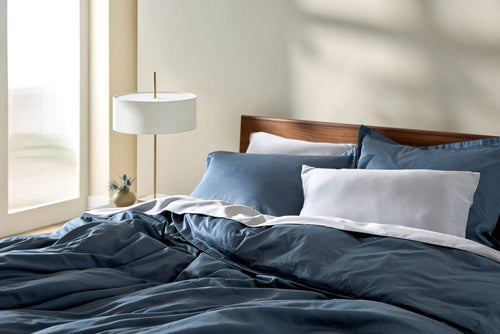 Navy Blue Long-Staple Cotton Sateen Bedsheet