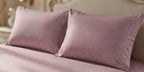 Dusty Rose Cotton Embroidery Bedsheet | 300 TC | King Size
