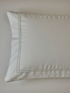 Light Grey Cotton Embroidery Bedsheet | 300 TC | King Size