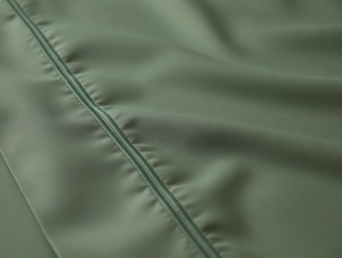 Olive Green Cotton Embroidery Bedsheet | 300 TC | King Size