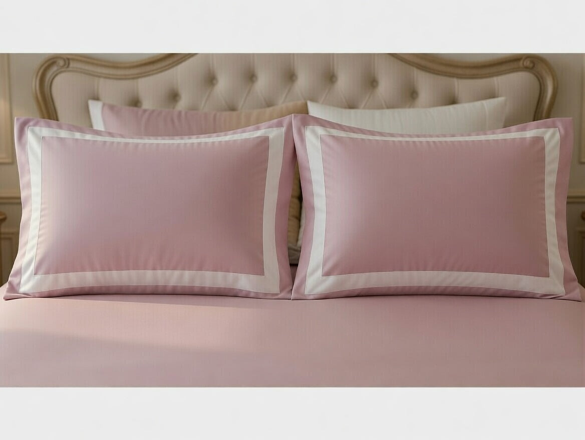 Dusty Rose Cotton Bedsheet Set | 300 TC | King Size
