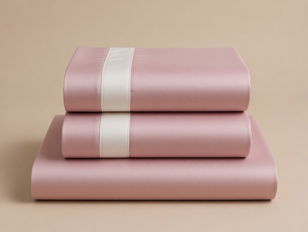 Dusty Rose Cotton Bedsheet Set | 300 TC | King Size
