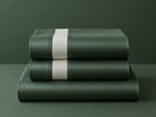 Olive Green Cotton Bedsheet Set | 300 TC | King Size