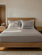 Dark Grey Cotton Bedsheet | 300 TC | King Size